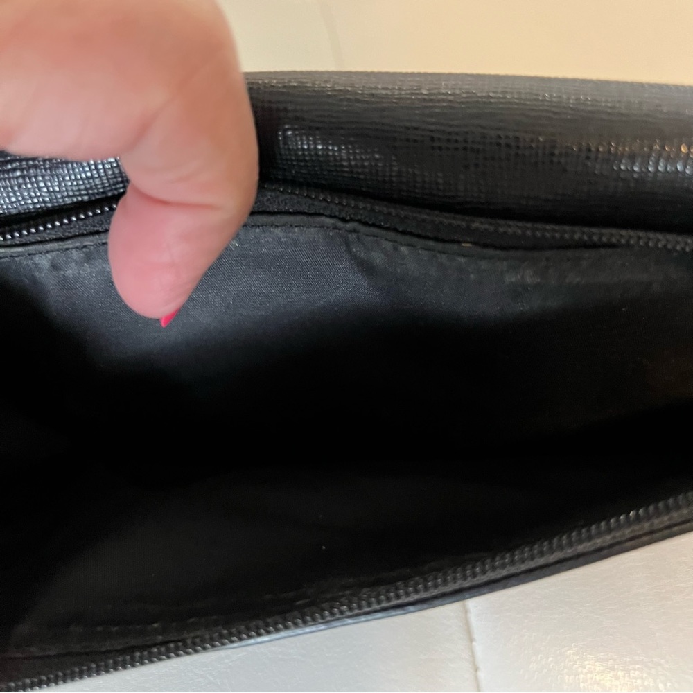 Coach Saffiano Leather Tri-Fold Checkbook Wallet - Picture 5 of 13